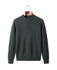 The Alderley merino ribbed henley, front on hanger
