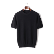 The Aldwych cashmere tee — Black