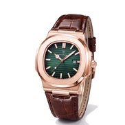 The Ascot — Leather Strap Watch — Green