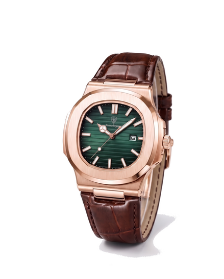 The Ascot — Leather Strap Watch — Green