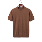The Hanbury Knitted Crewneck Tee — Coffee
