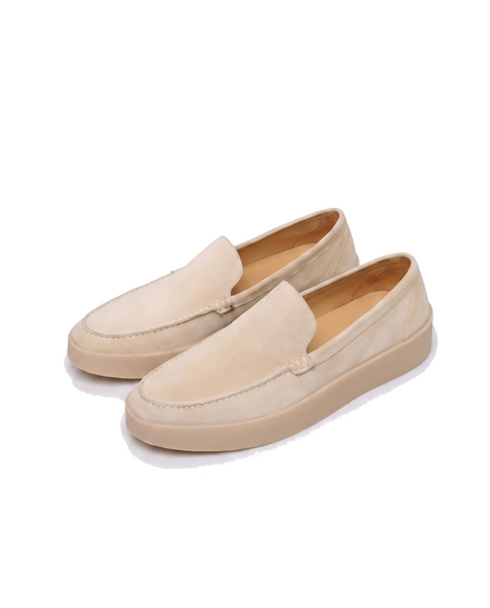Cornwall suede loafers angled pair