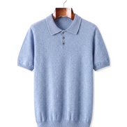 The Belgrave — Cashmere Knit Polo — front