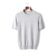 The Aldwych cashmere tee — Light Gray