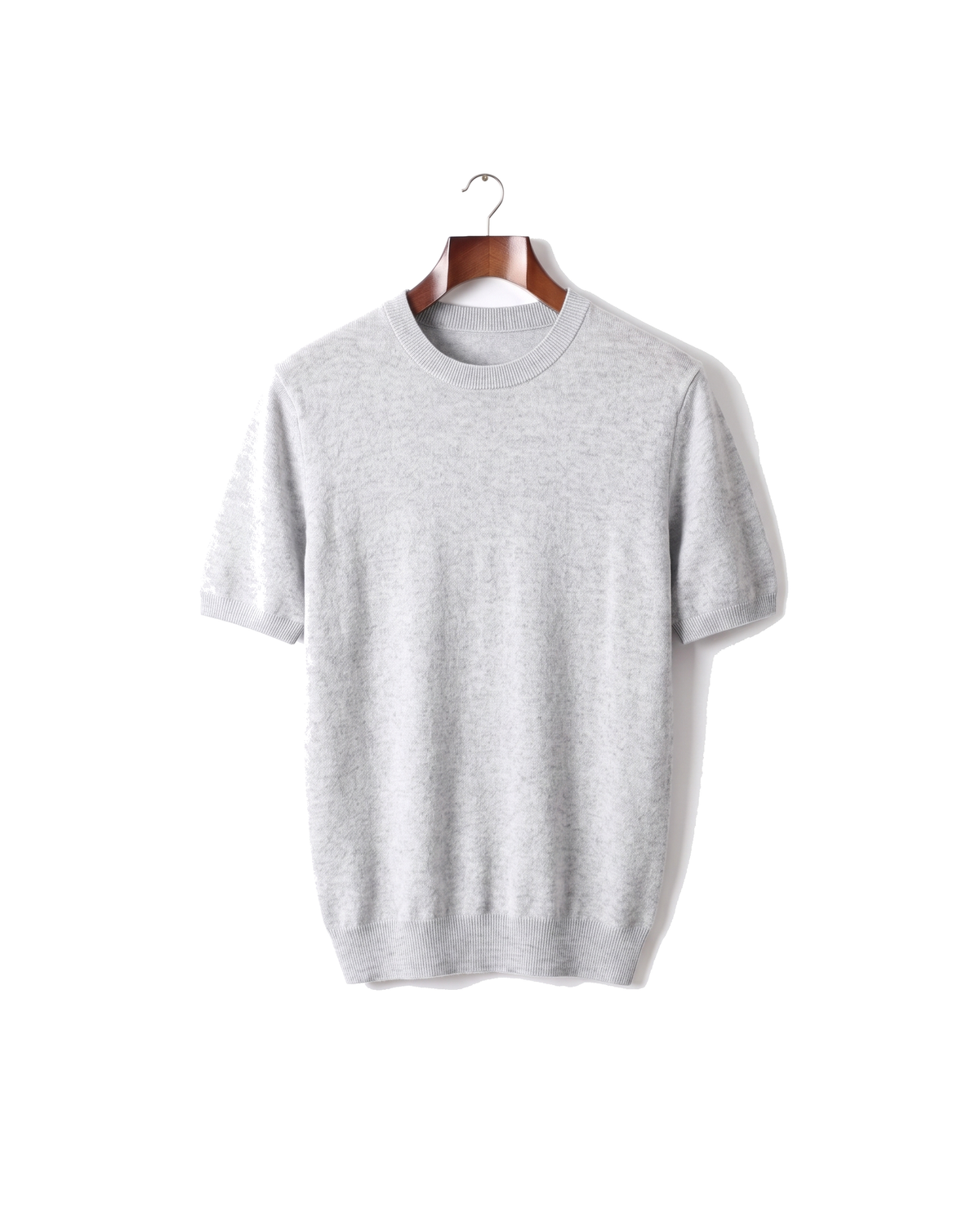 The Aldwych cashmere tee — Light Gray