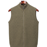 The Hartley — Zip Gilet — Olive