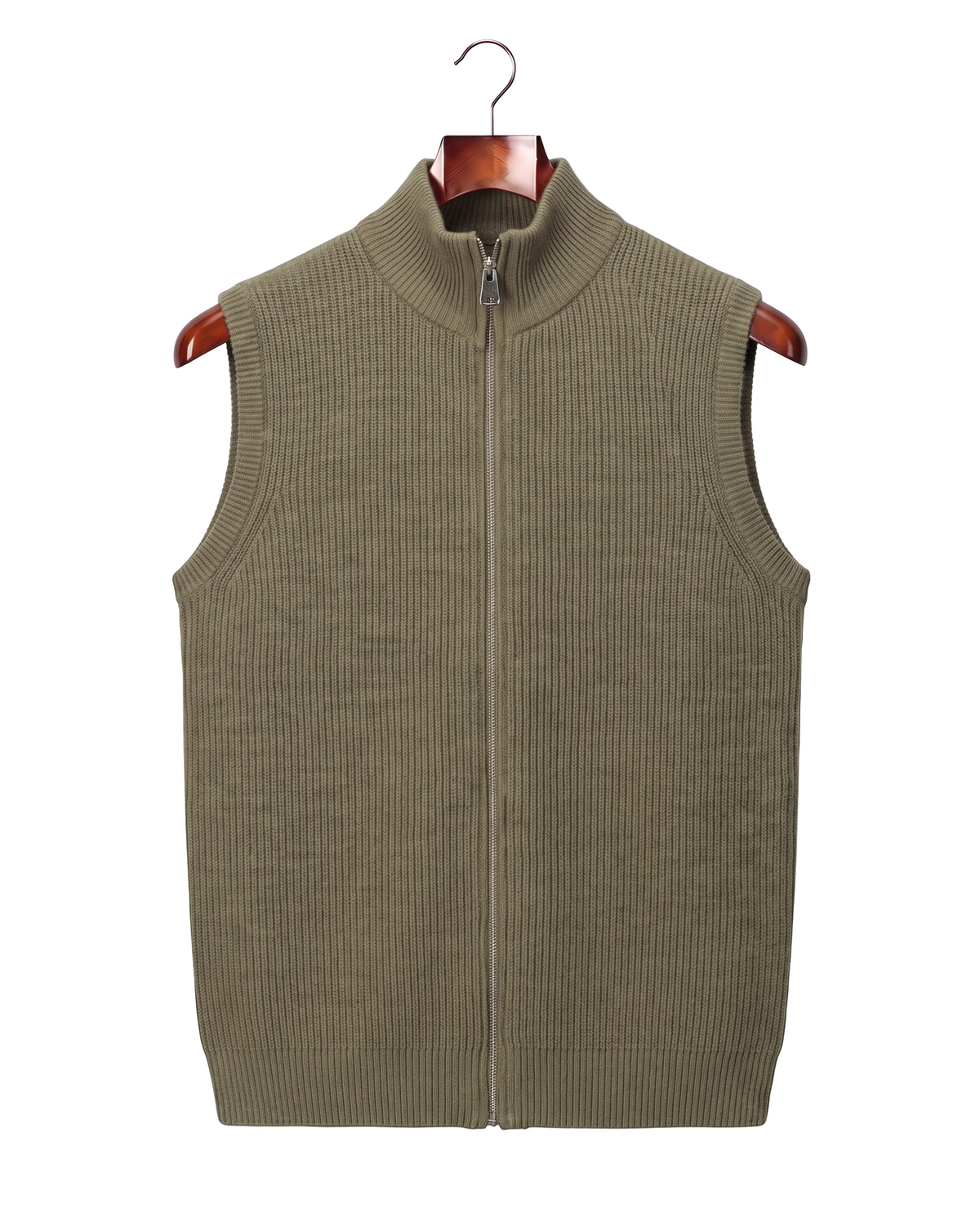 The Hartley — Zip Gilet — Olive