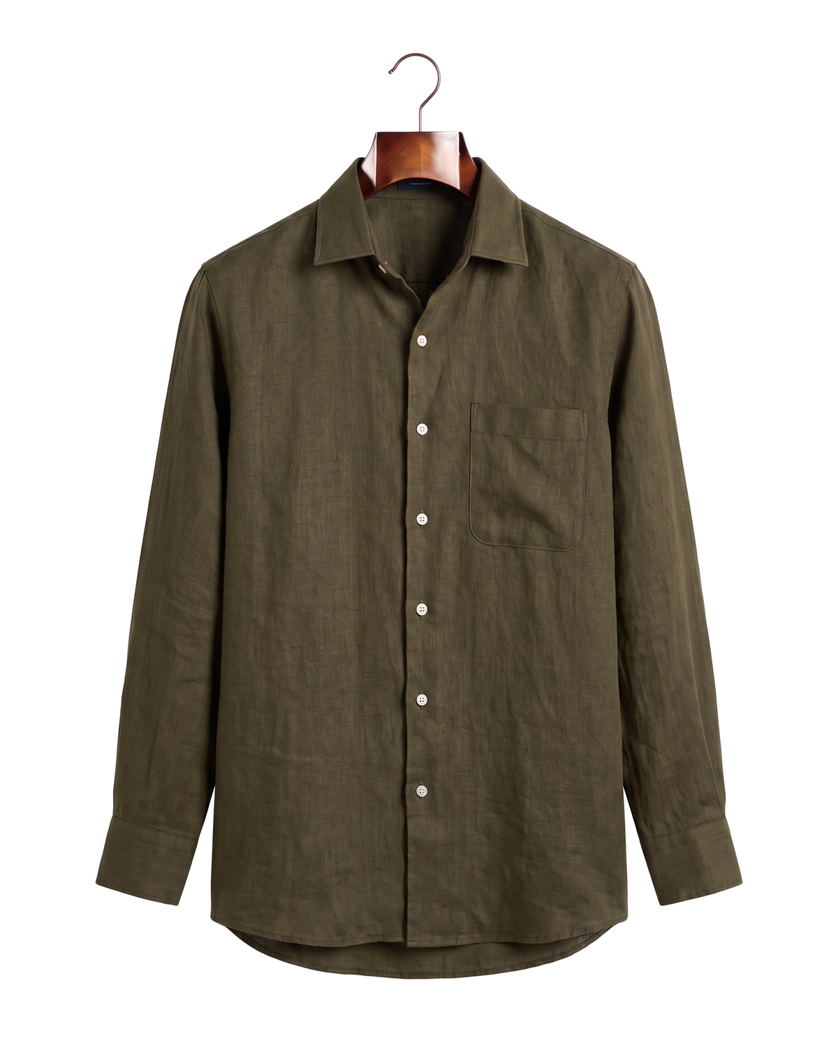 The Salcombe Linen Shirt — Olive