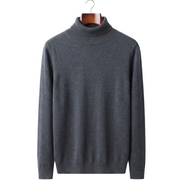 The Langham — Merino Rollneck — Dark Gray