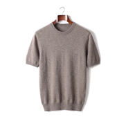 The Aldwych cashmere tee — Ashen Truffle