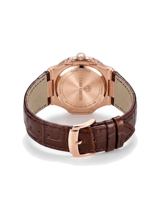 The Ascot — Leather Strap Watch — back