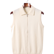 The Windsor — Cashmere Gilet — Cream White