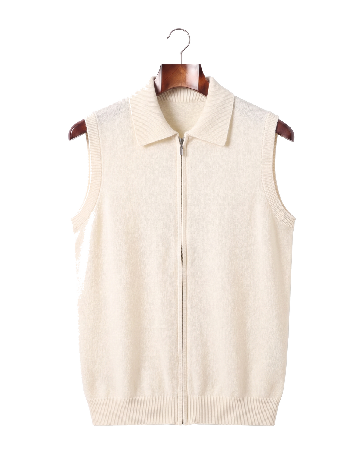 The Windsor — Cashmere Gilet — Cream White