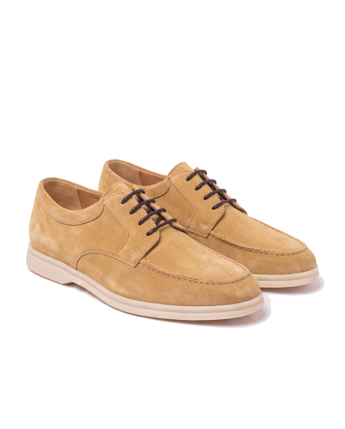 The Regent — Suede Apron Derby — Sand