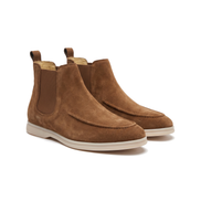 The Ashby suede Chelsea boot, three-quarter front view of the pair