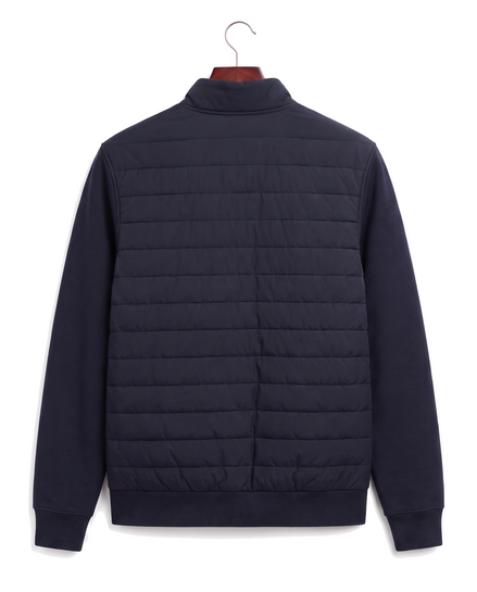 The Kensington — Quilted Knit Hybrid Jacket — back