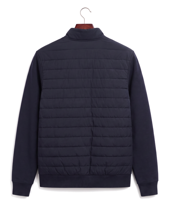 The Kensington — Quilted Knit Hybrid Jacket — back
