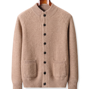 The Ledbury cashmere overshirt — Beige