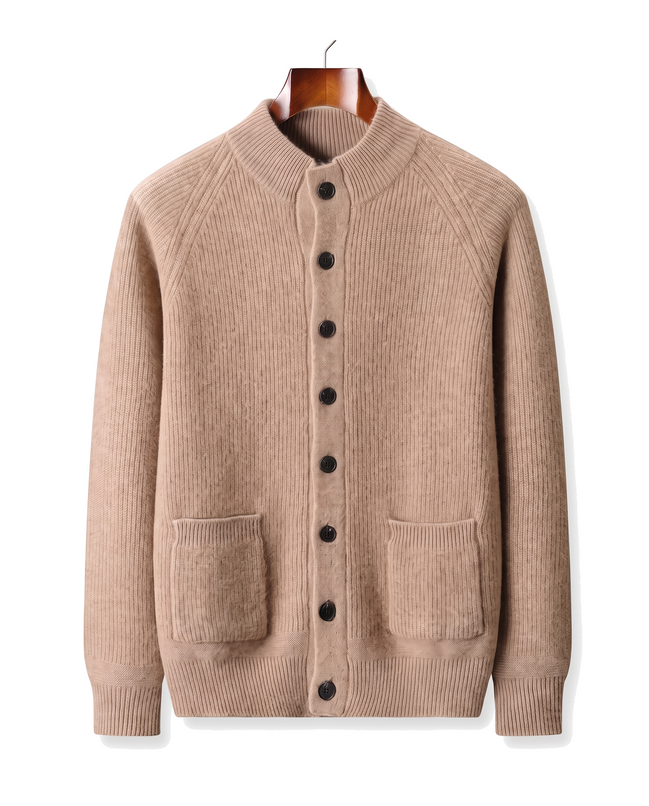 The Ledbury cashmere overshirt — Beige