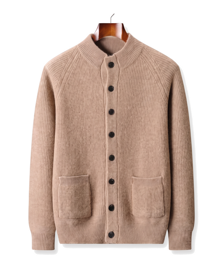The Ledbury cashmere overshirt — Beige