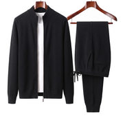 The Richmond — Merino Wool Two-Piece Set — Black