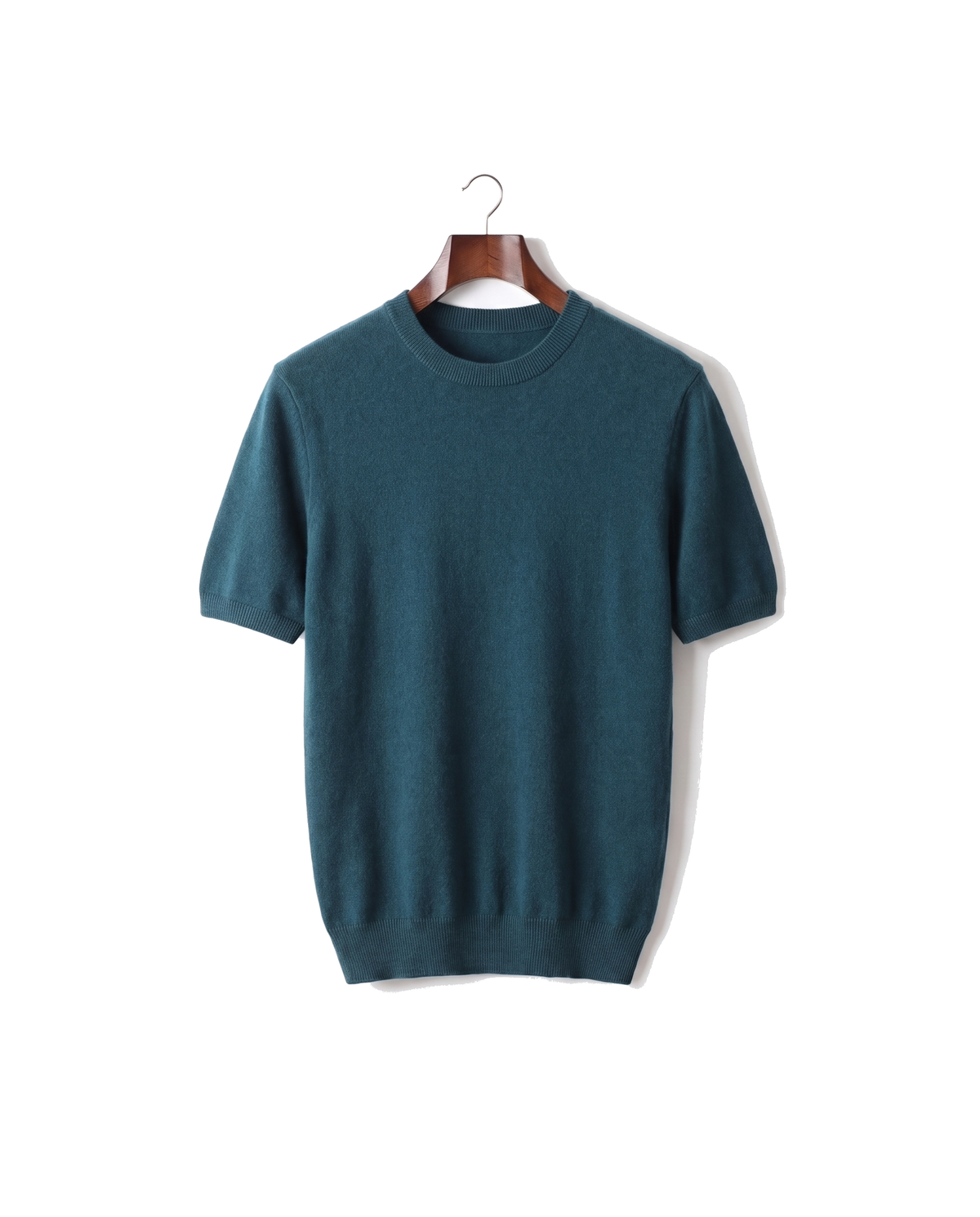 The Aldwych cashmere tee — Deep Atlantic