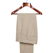 The Somerset — Pleated Linen Trousers — back