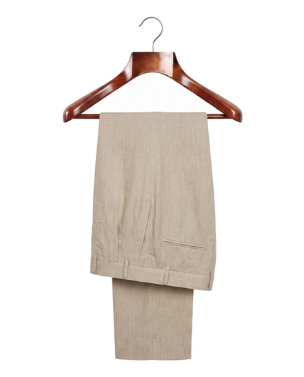 The Somerset — Pleated Linen Trousers — back