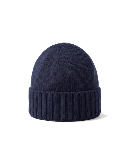 The Fairfax — Cashmere Beanie — Navy Blue