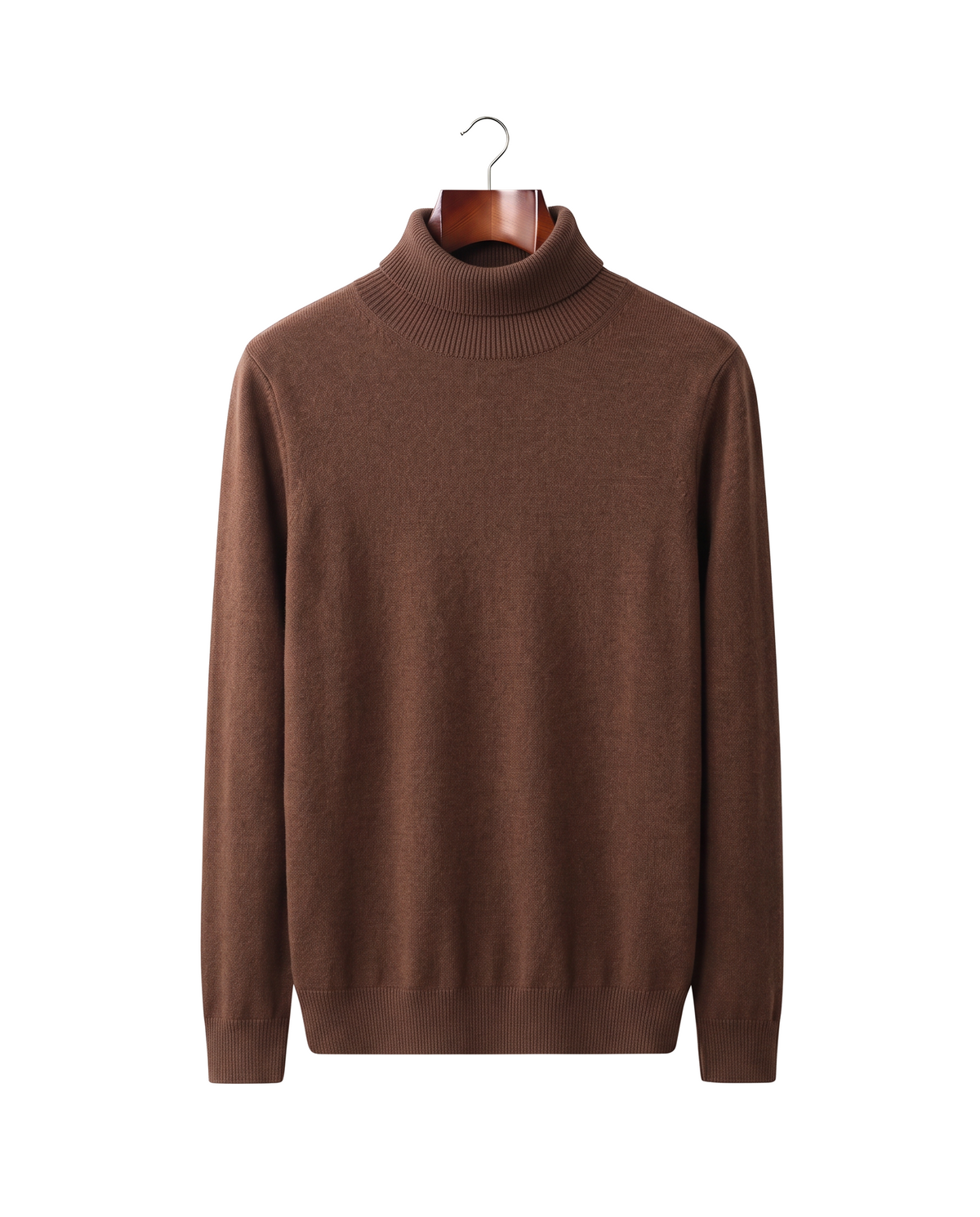 The Langham — Merino Rollneck — Brown