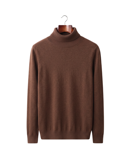 The Langham — Merino Rollneck — Brown