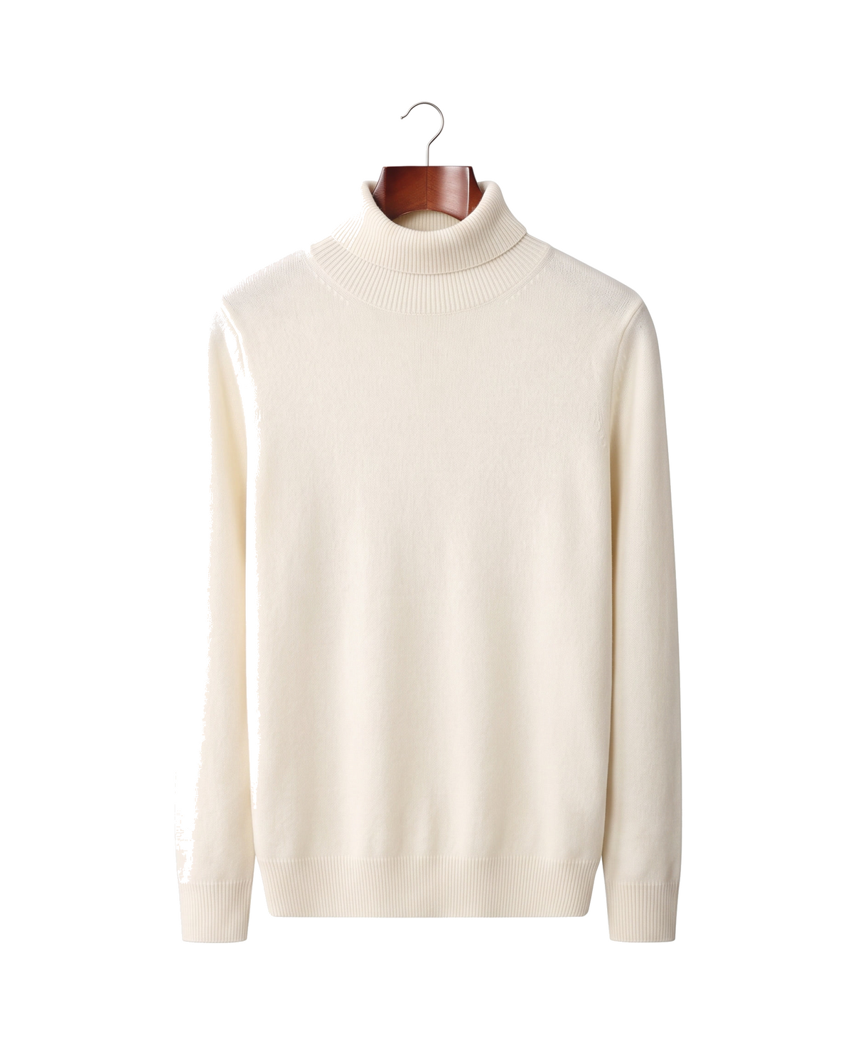 The Langham — Merino Rollneck — Ivory