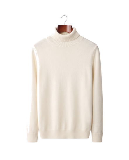 The Langham — Merino Rollneck — Ivory