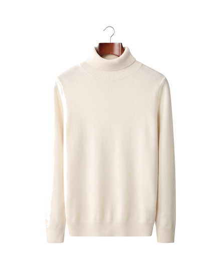 The Langham — Merino Rollneck — Ivory