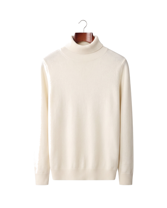 The Langham — Merino Rollneck — Ivory