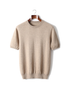 The Aldwych cashmere tee, front on hanger