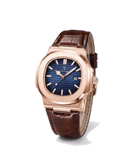 The Ascot — Leather Strap Watch — front