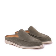 The Sloane — Suede Mules — Olive