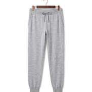 The Grafton merino joggers, front on hanger