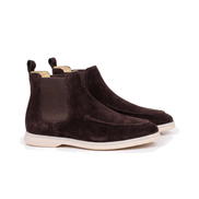 The Ashby suede Chelsea boot — Coffee