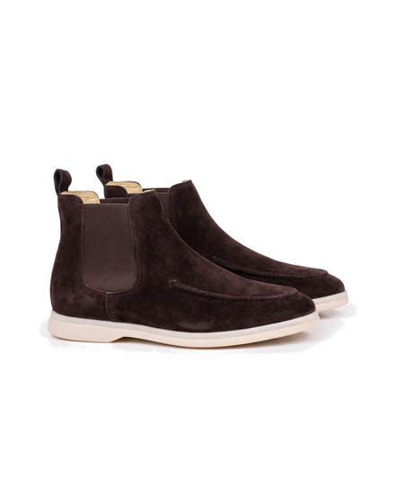 The Ashby suede Chelsea boot — Coffee
