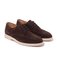 The Regent — Suede Apron Derby — Chocolate