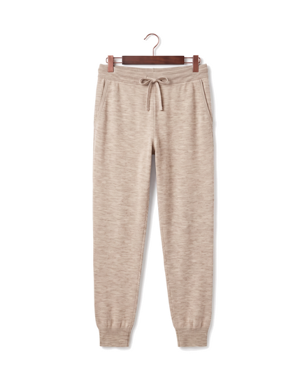 The Grafton merino joggers — Beige