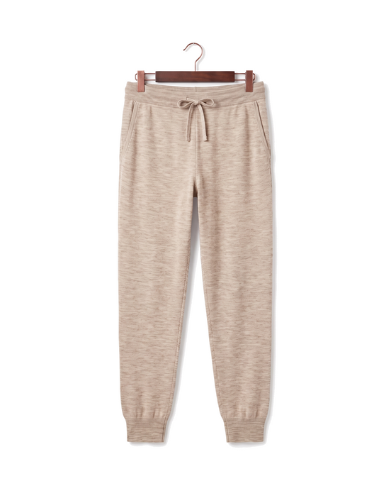 The Grafton merino joggers — Beige