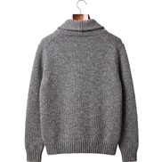 The Thornbury cashmere shawl-collar cardigan, back on hanger