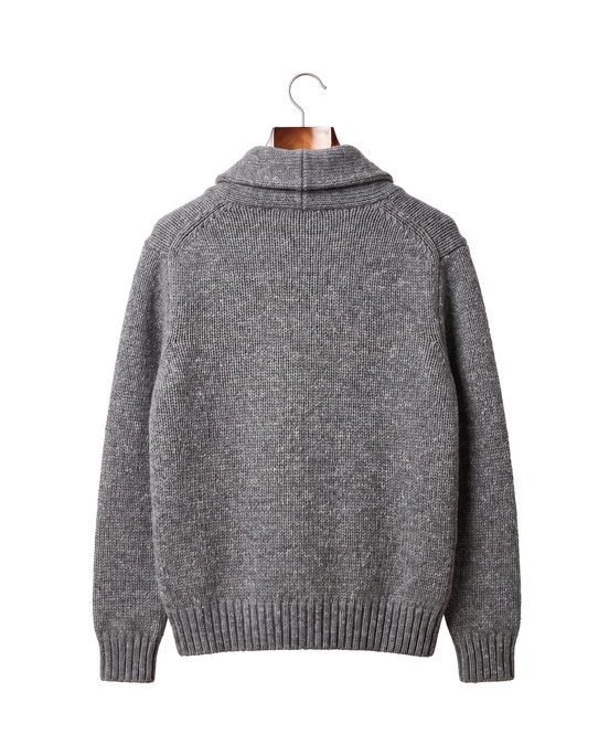 The Thornbury cashmere shawl-collar cardigan, back on hanger