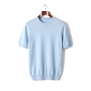 The Aldwych cashmere tee — Light Blue