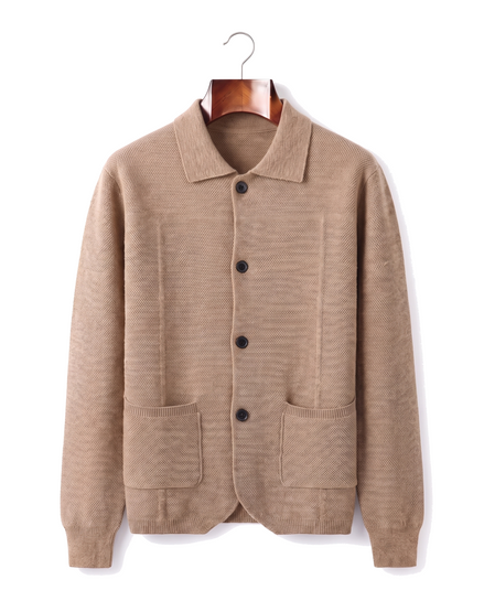 The Blenheim — Merino Overshirt — Beige