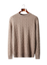 The Malvern — Cable Crewneck — front