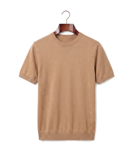 The Hanbury — Knitted Crewneck Tee — front